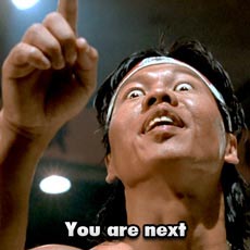Chong Li pointing: You are next